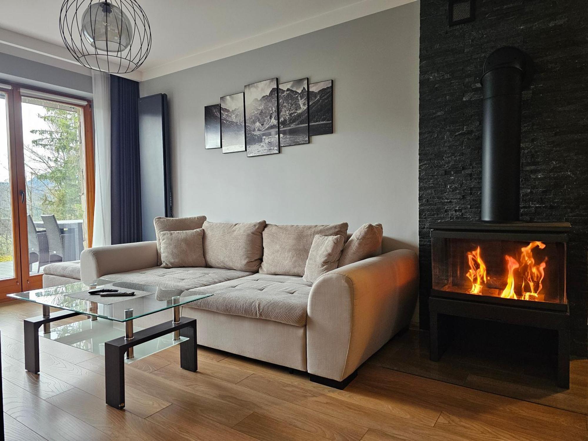 Апартаменты Apartament Z Widokowym Tarasem Na Tatry Косцелиско Экстерьер фото
